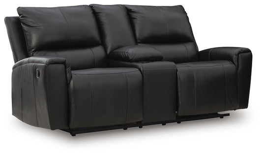 Glossmore DBL Rec Loveseat w/Console