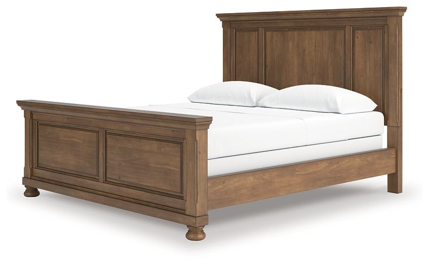 Feddinger California King Panel Bed with Mirrored Dresser
