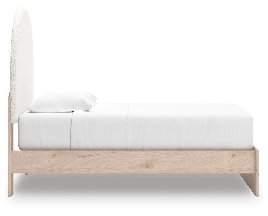 Arloster Twin Upholstered Panel Bed
