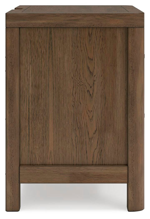 Cabalynn California King Upholstered Bed with Mirrored Dresser, Chest and Nightstand