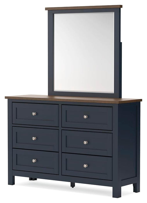 Landocken Queen Panel Headboard, Dresser, Mirror, Chest and Nightstand