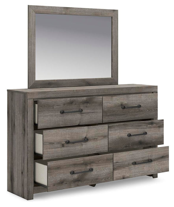 Urbanoore Full Panel Bed with Storage, Dresser and Mirror
