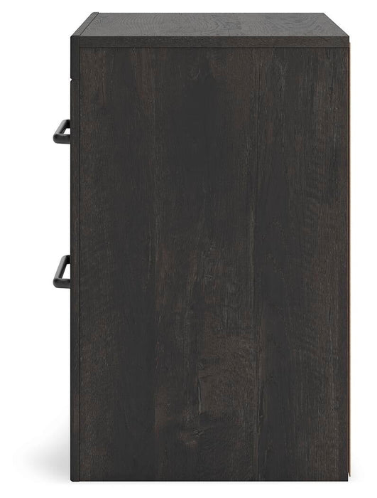 Hollivern Full Panel Bed with Storage, Dresser, Mirror and Nightstand