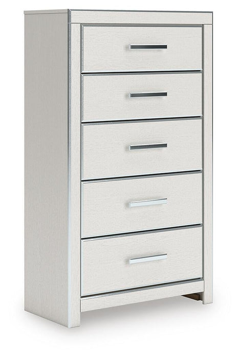 Zuraleus California King Upholstered Bed, Dresser, Mirror, Chest and Nightstand