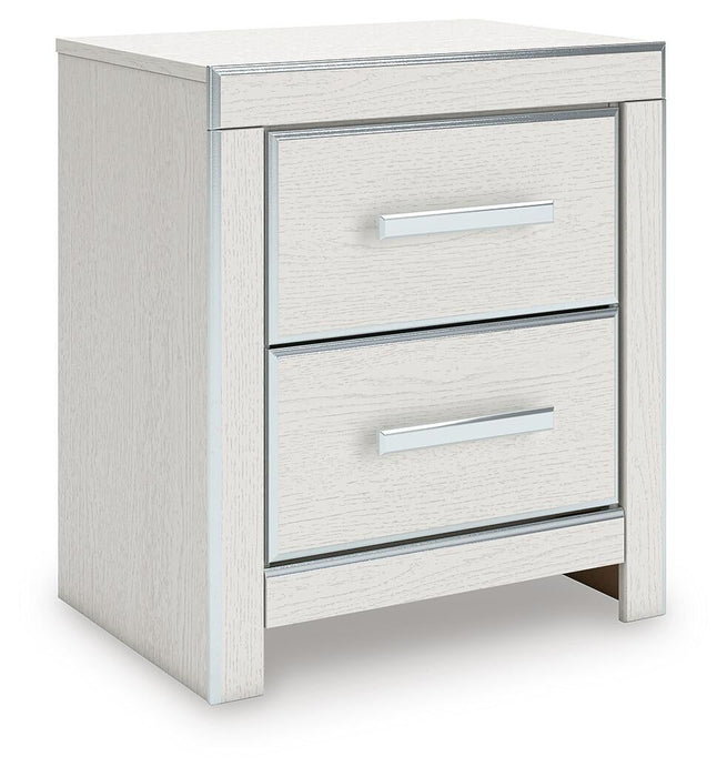 Zuraleus King Upholstered Panel Platform Storage Bed, Dresser, Mirror and Nightstand