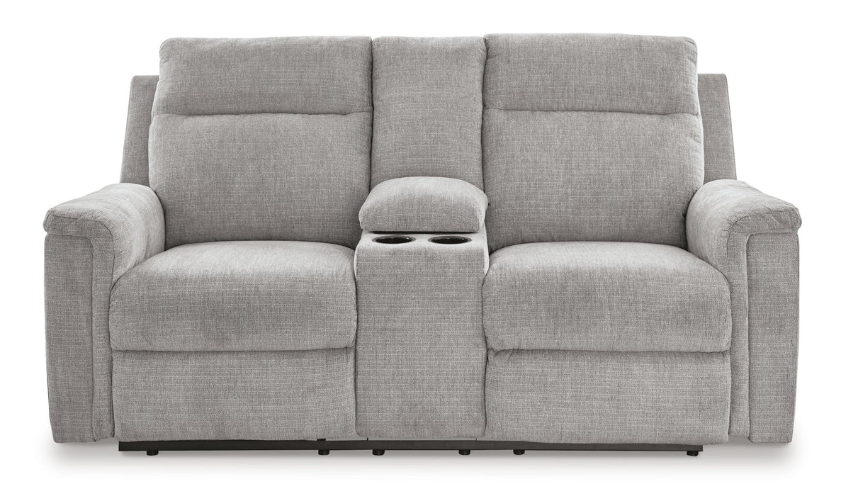 Barnsana DBL REC PWR Loveseat w/Console