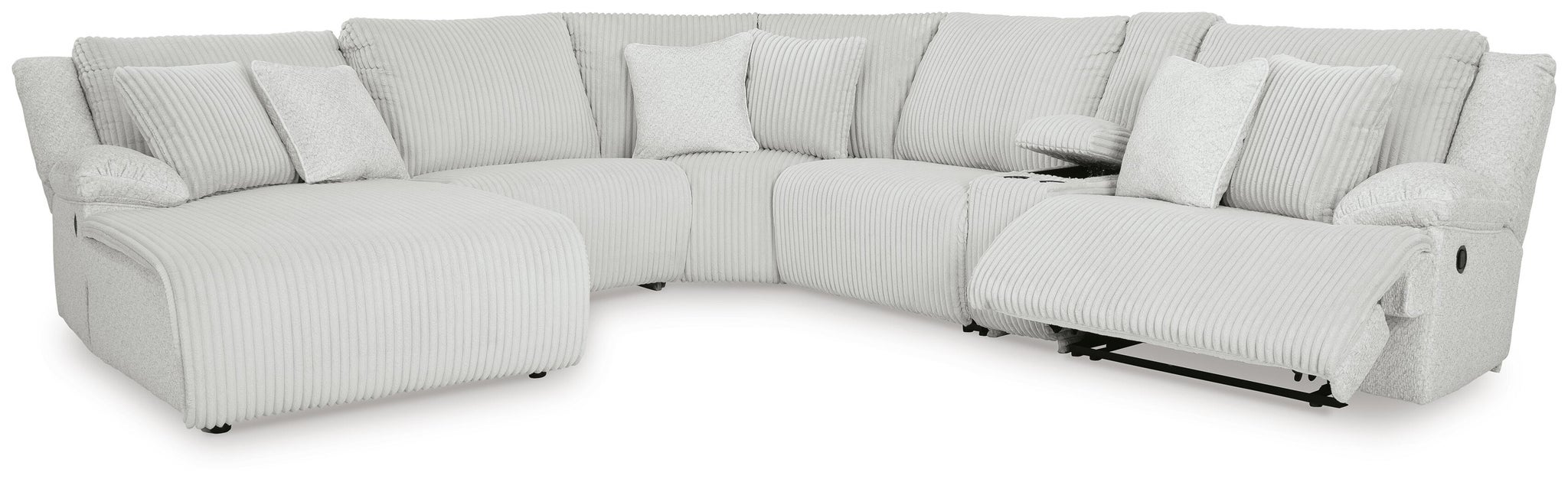 Top Tier 6-Piece Reclining Sectional with Chaise