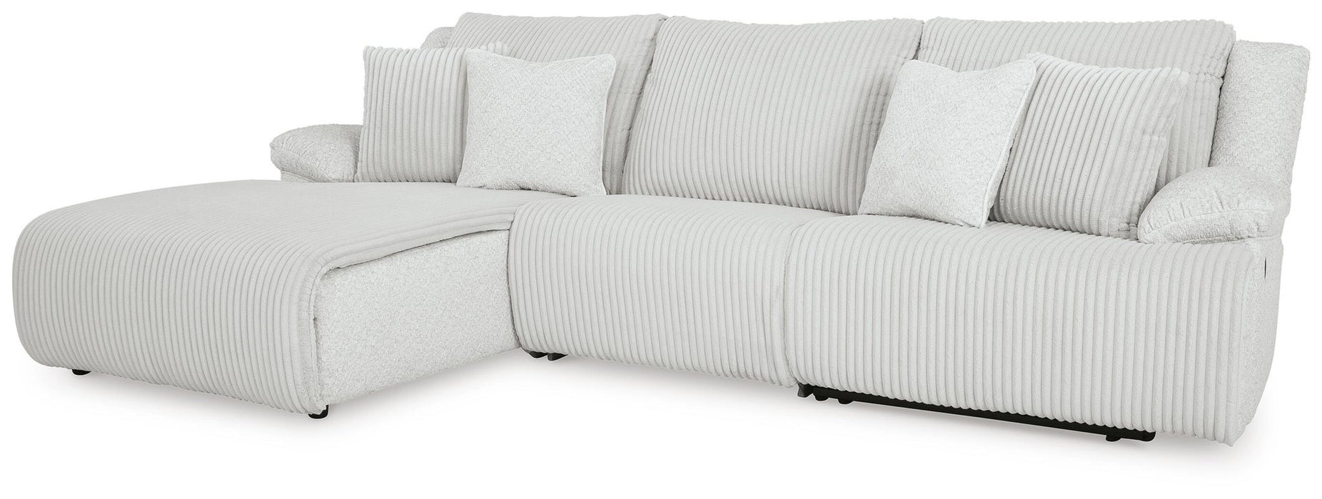 Top Tier 3-Piece Reclining Sectional Sofa Chaise