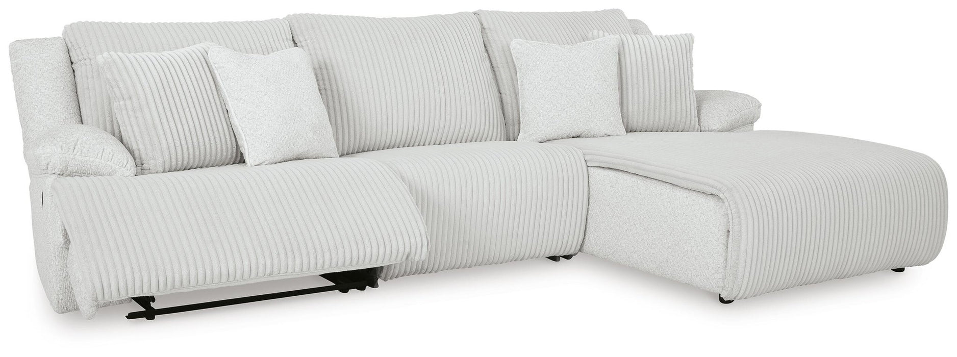 Top Tier 3-Piece Reclining Sectional Sofa Chaise