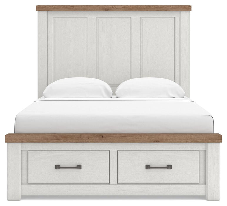 Savonport King Panel Storage Bed. Dresser, Mirror and Nightstand