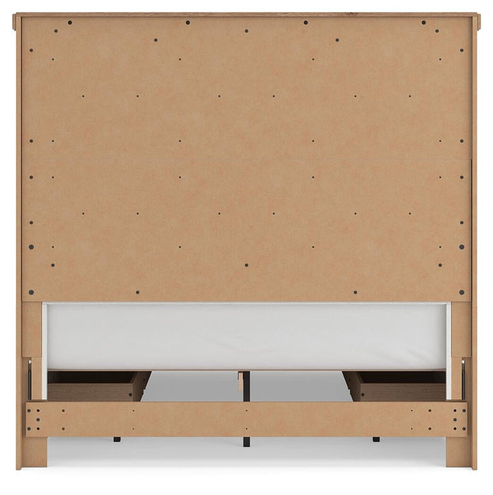 Savonport King Panel Storage Bed. Dresser, Mirror and Nightstand