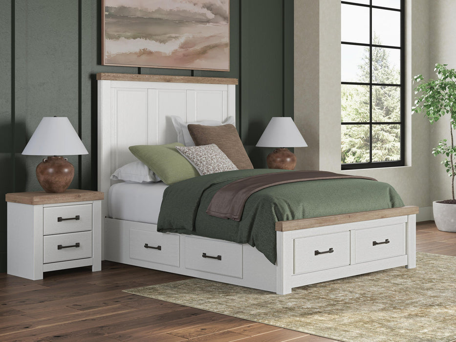 Savonport King Panel Storage Bed, Dresser and Mirror