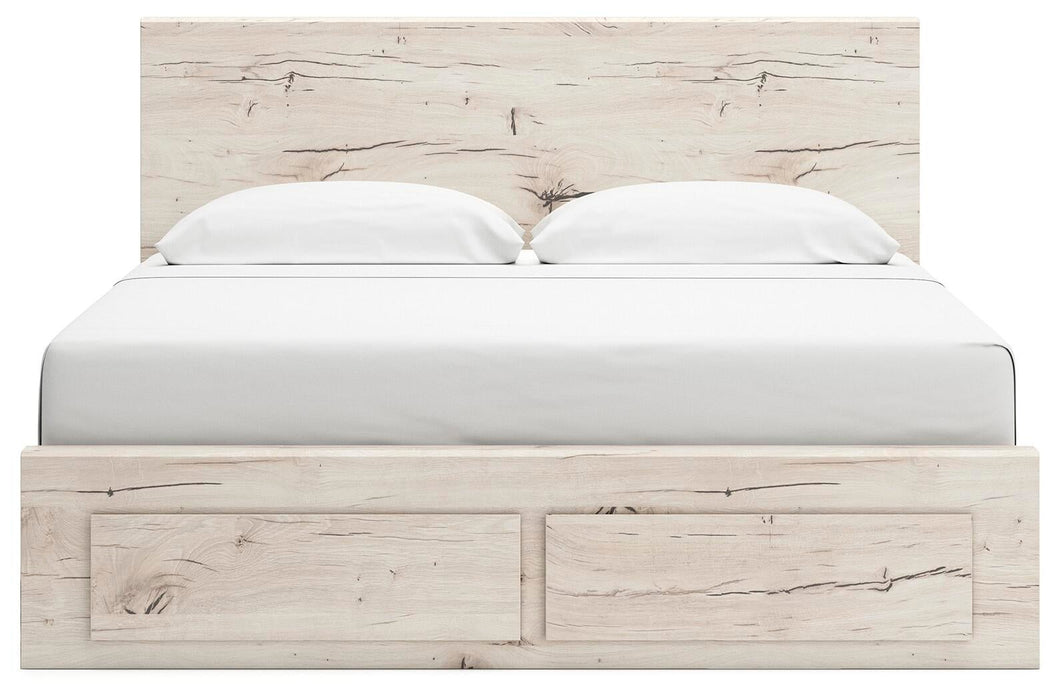 Lawroy King Panel Storage Bed, Dresser and Mirror