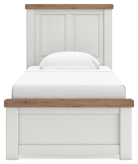 Savonport Twin Panel Bed. Dresser, Mirror and Nightstand