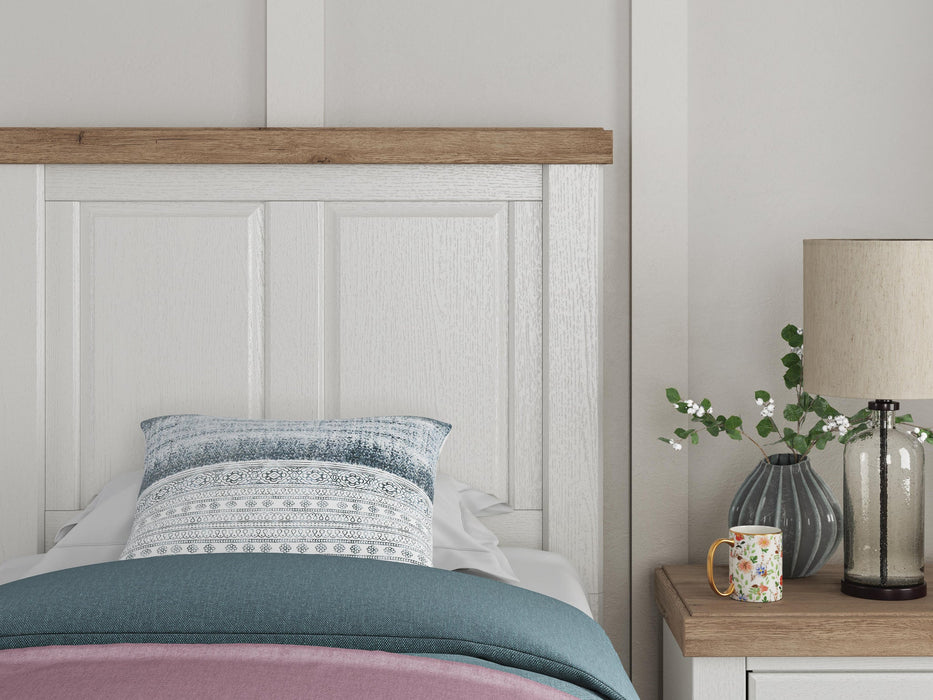 Savonport Twin Panel Bed, Dresser, Mirror, Chest and Nightstand