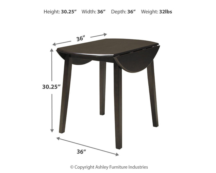 Hammis Round DRM Drop Leaf Table