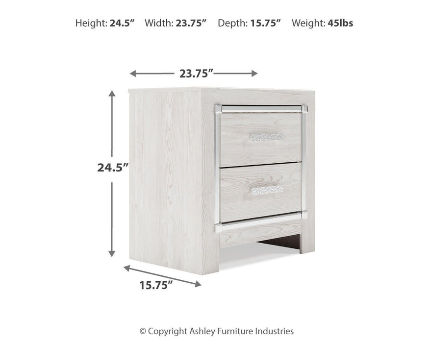 Altyra Two Drawer Night Stand
