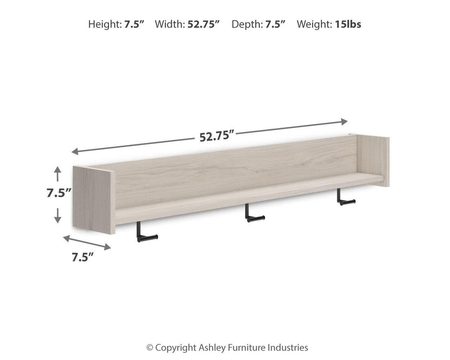 Socalle Wall Mounted Coat Rack w/Shelf