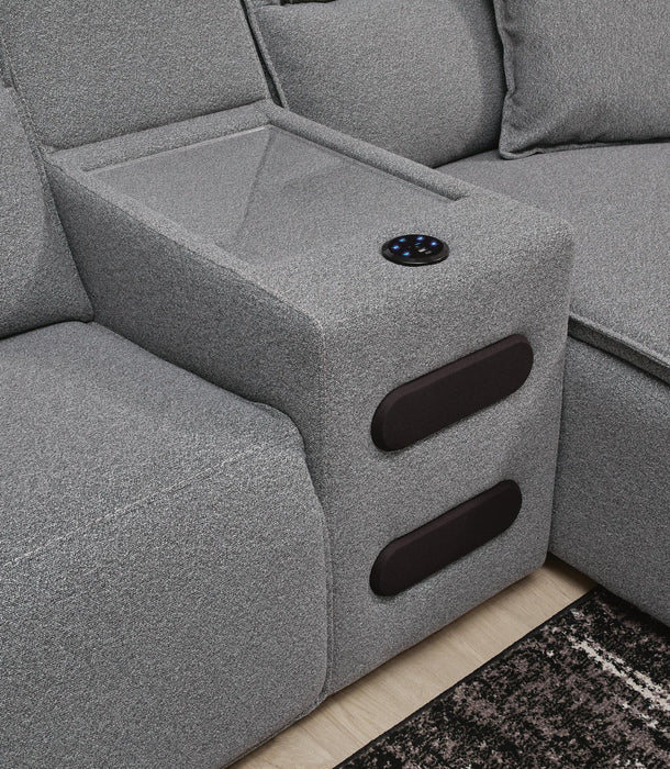 Modmax II 7-Piece Power Reclining Sectional with Audio Consoles