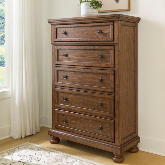 Zackaryn Five Drawer Chest