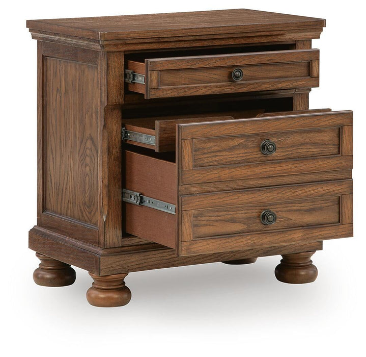 Zackaryn Two Drawer Night Stand