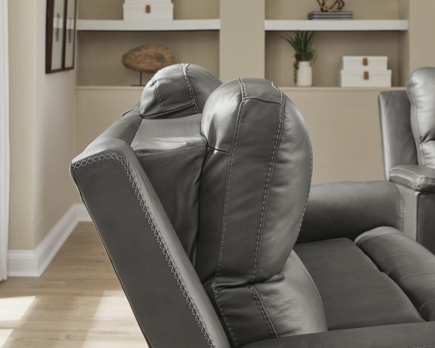Bleckley PWR REC Sofa with ADJ Headrest