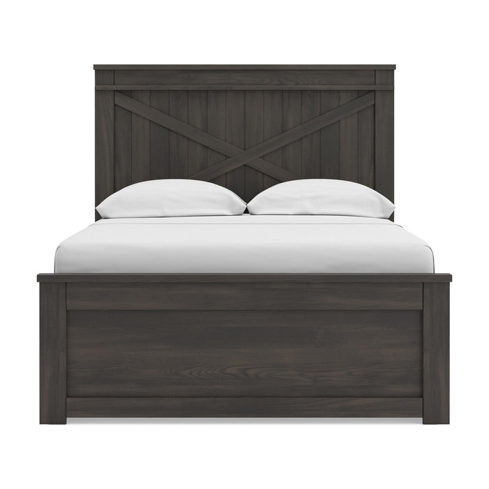 Vonitta Bay Full Panel Bed with 2 Sided Storage